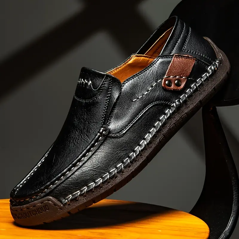 RelaxStep™ Orthopedic Leather Loafers – All-Day Comfort for Men Who Move