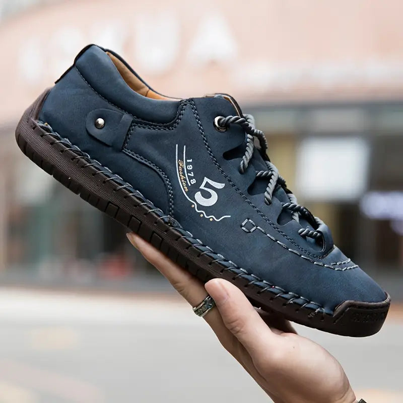 2025 Handmade Leather Sneakers for Men β Supportive & Stylish