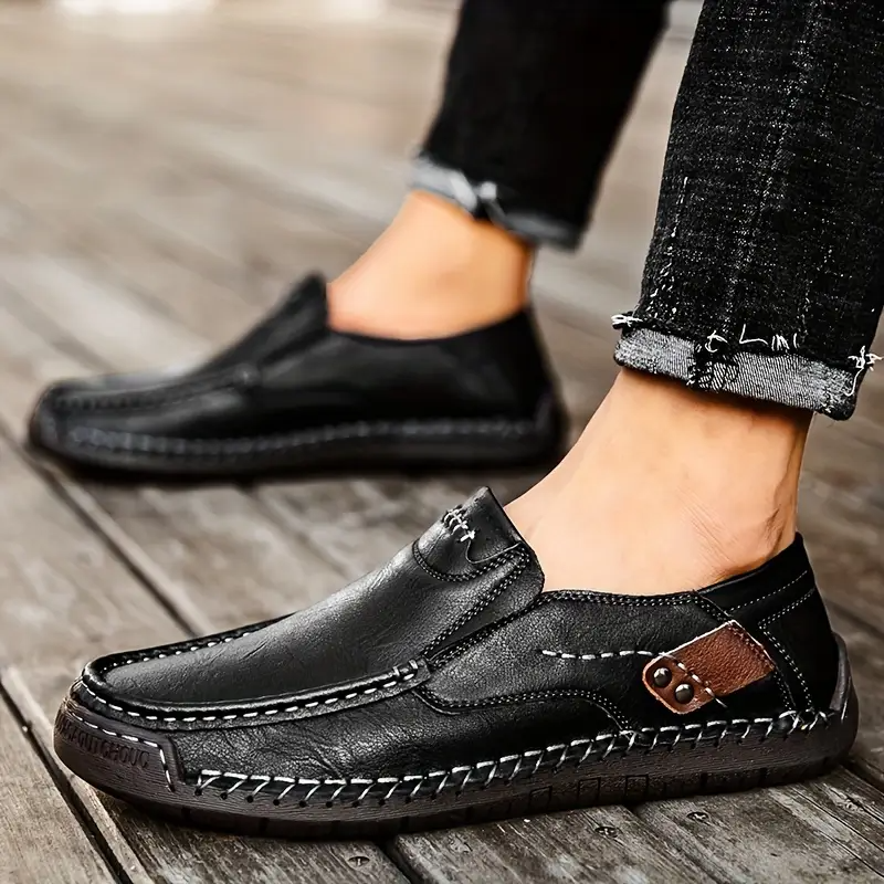 RelaxStep™ Orthopedic Leather Loafers – All-Day Comfort for Men Who Move