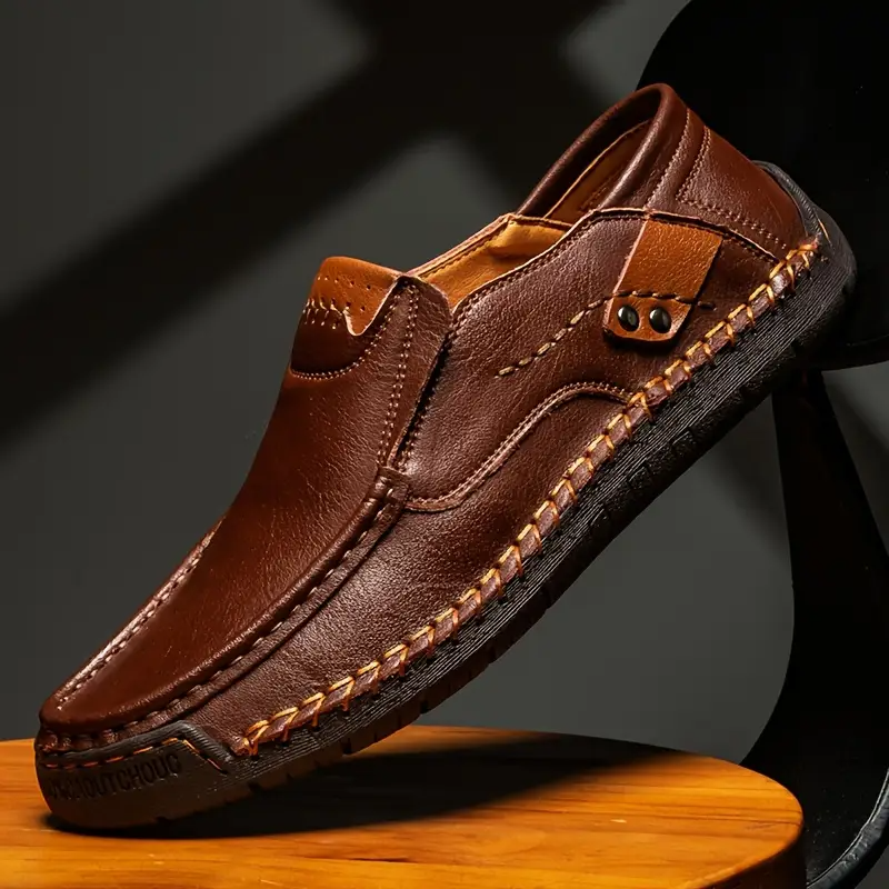 RelaxStep™ Orthopedic Leather Loafers – All-Day Comfort for Men Who Move