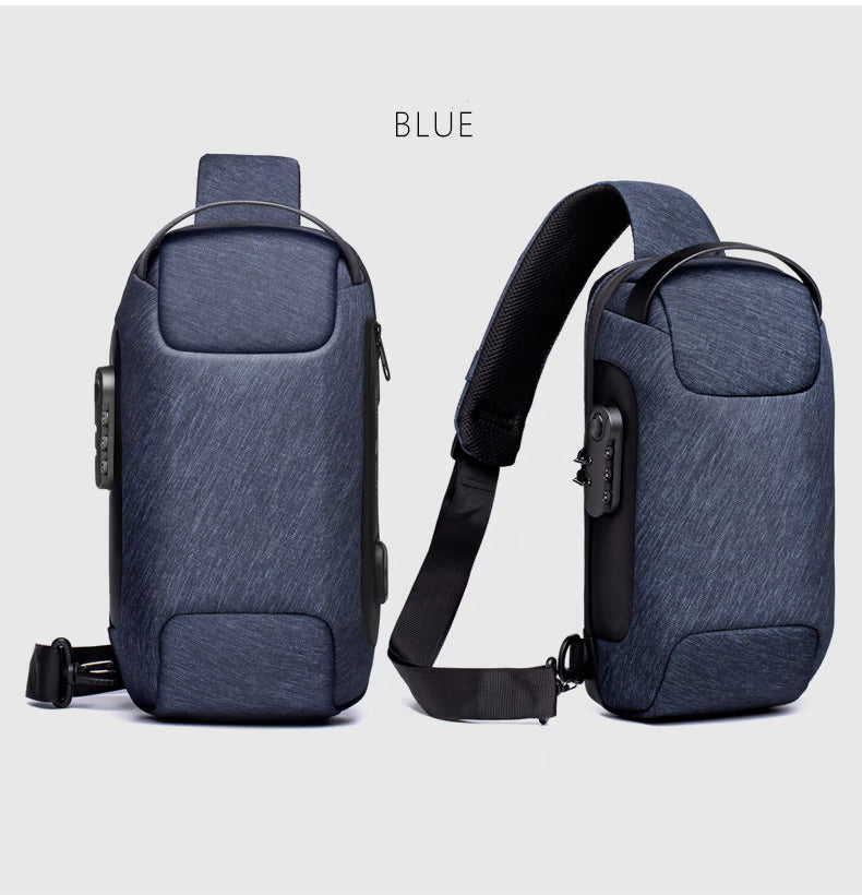🎁2024 New Year Hot Sale🎁New Carbon Fiber Streamline Anti-Theft Sling Bag 🔥