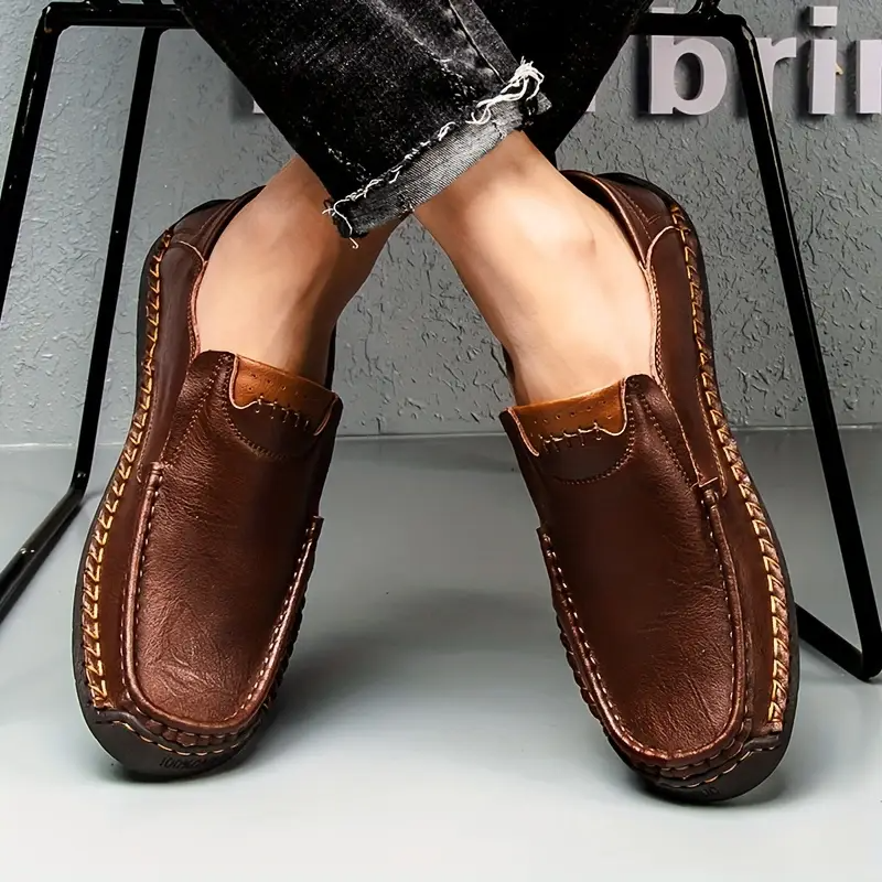 RelaxStep™ Orthopedic Leather Loafers – All-Day Comfort for Men Who Move