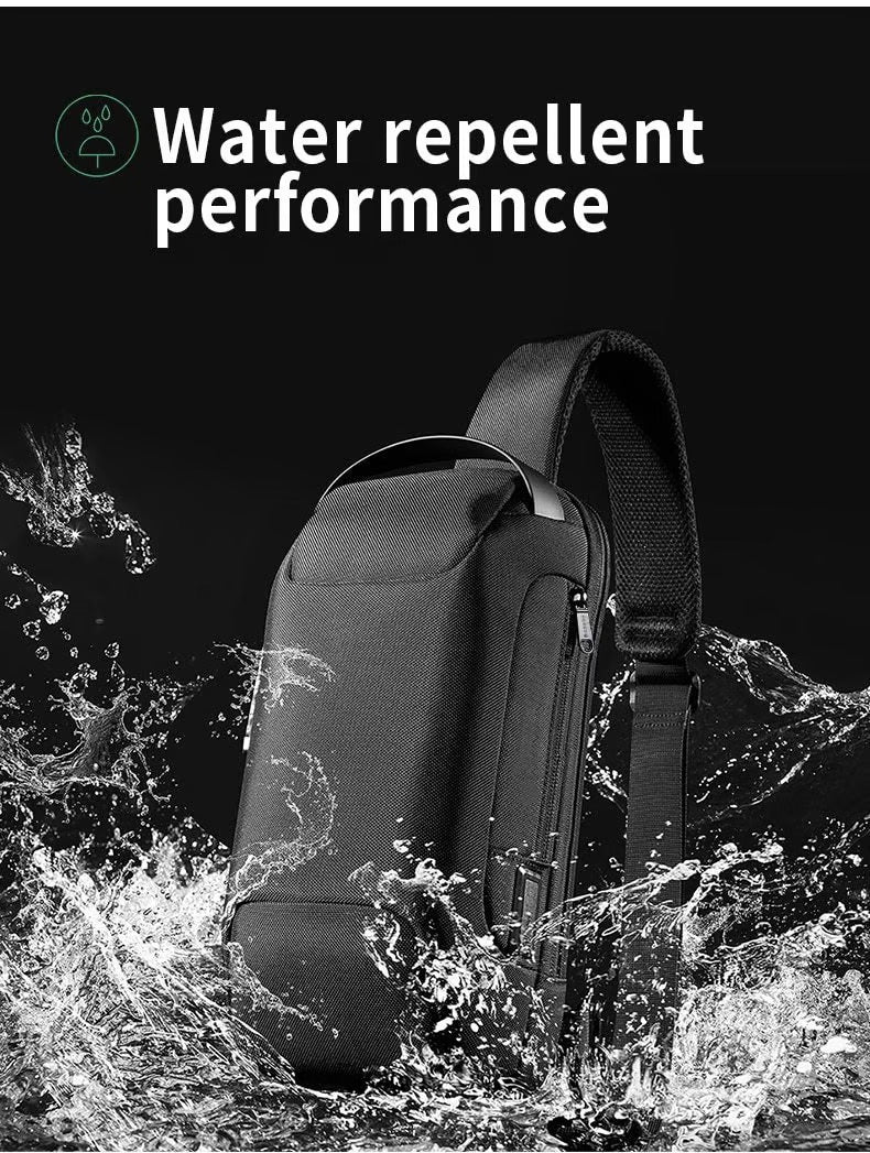 🎁2024 New Year Hot Sale🎁New Carbon Fiber Streamline Anti-Theft Sling Bag 🔥