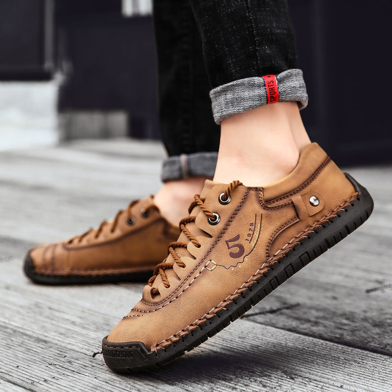 2025 Handmade Leather Sneakers for Men β Supportive & Stylish