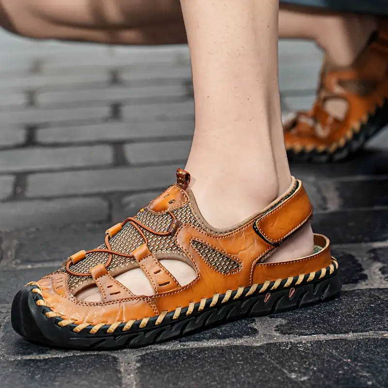 Orthopedic Men's Sports Sandals Closed Toe Water Shoes
