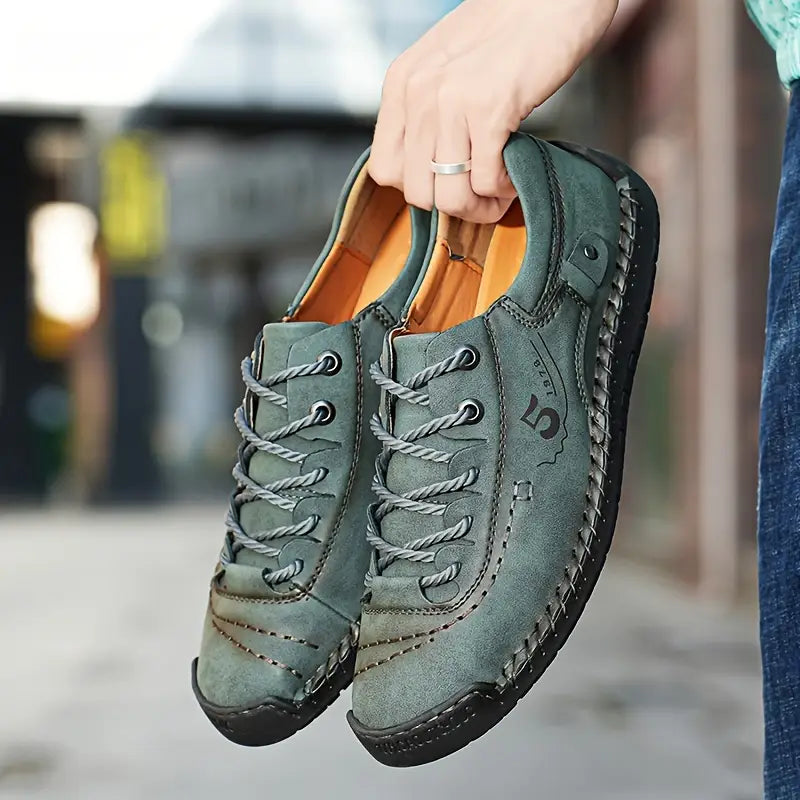 2025 Handmade Leather Sneakers for Men β Supportive & Stylish