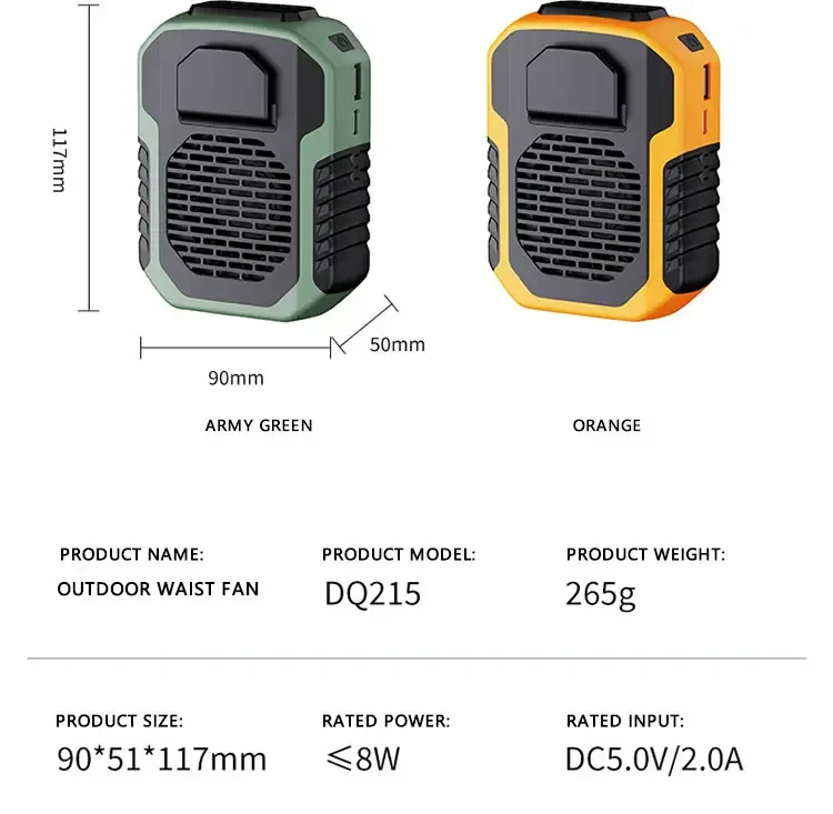 Early Summer Sale 49% Offđ„ 2025 Smart AI Long-lasting Battery Powerful Portable Waist Clip Fan, Wearable Hanging Neck Fan