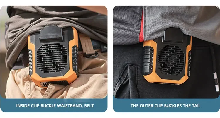 Early Summer Sale 49% Offđ„ 2025 Smart AI Long-lasting Battery Powerful Portable Waist Clip Fan, Wearable Hanging Neck Fan