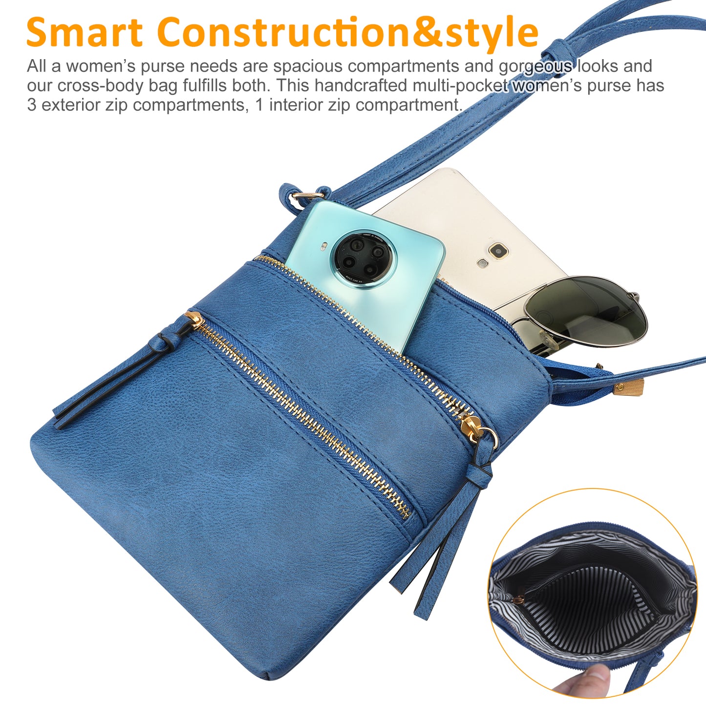 Premium Soft Leather Crossbody Bag