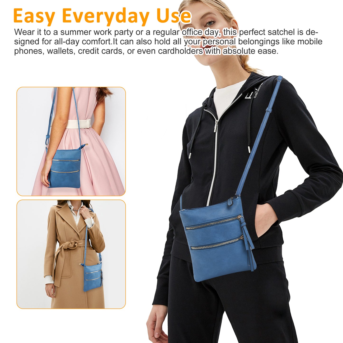 Premium Soft Leather Crossbody Bag