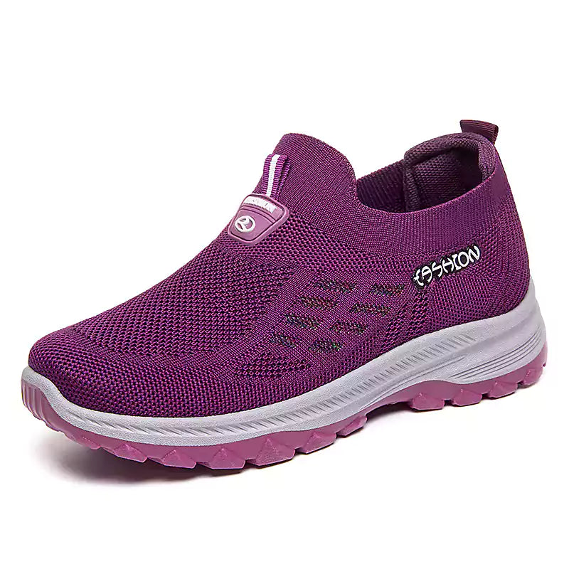 Women Orthopedic Corrector Walking Shoes,Breathable Lightweight Fly Woven Running Shoes