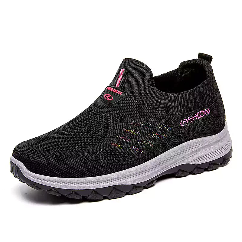 Women Orthopedic Corrector Walking Shoes,Breathable Lightweight Fly Woven Running Shoes