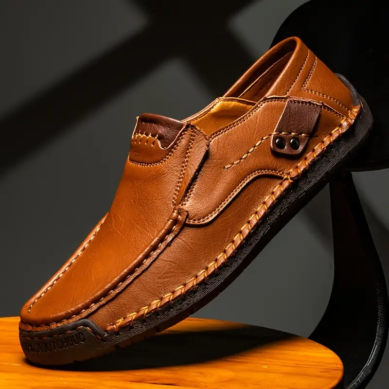 RelaxStep™ Orthopedic Leather Loafers – All-Day Comfort for Men Who Move
