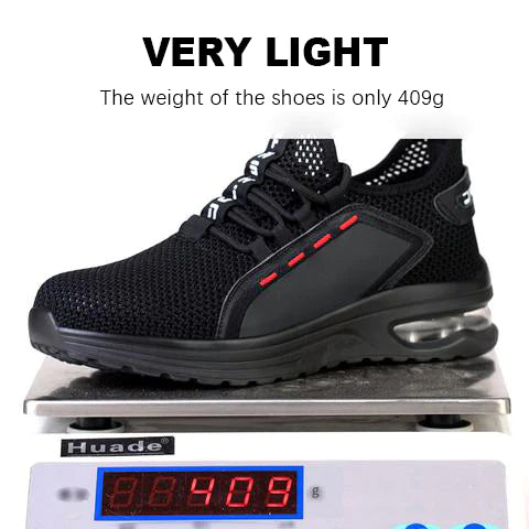 Men Work Safety Shoes Anti-slippery, Breathable Steel Toe Boots