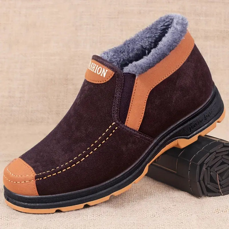 CozyFleece™ Men’s Comfort-Fit Slip-On Winter Boots