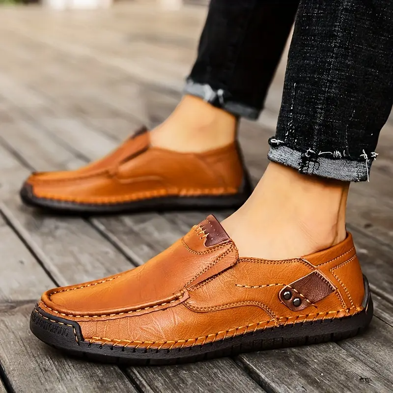 RelaxStep™ Orthopedic Leather Loafers – All-Day Comfort for Men Who Move