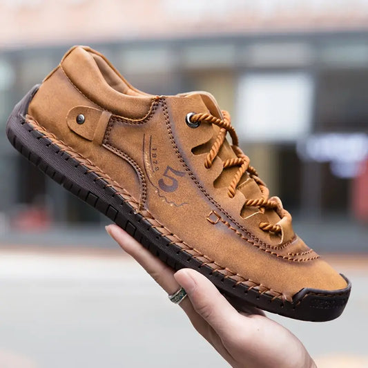 2025 Handmade Leather Sneakers for Men – Supportive & Stylish