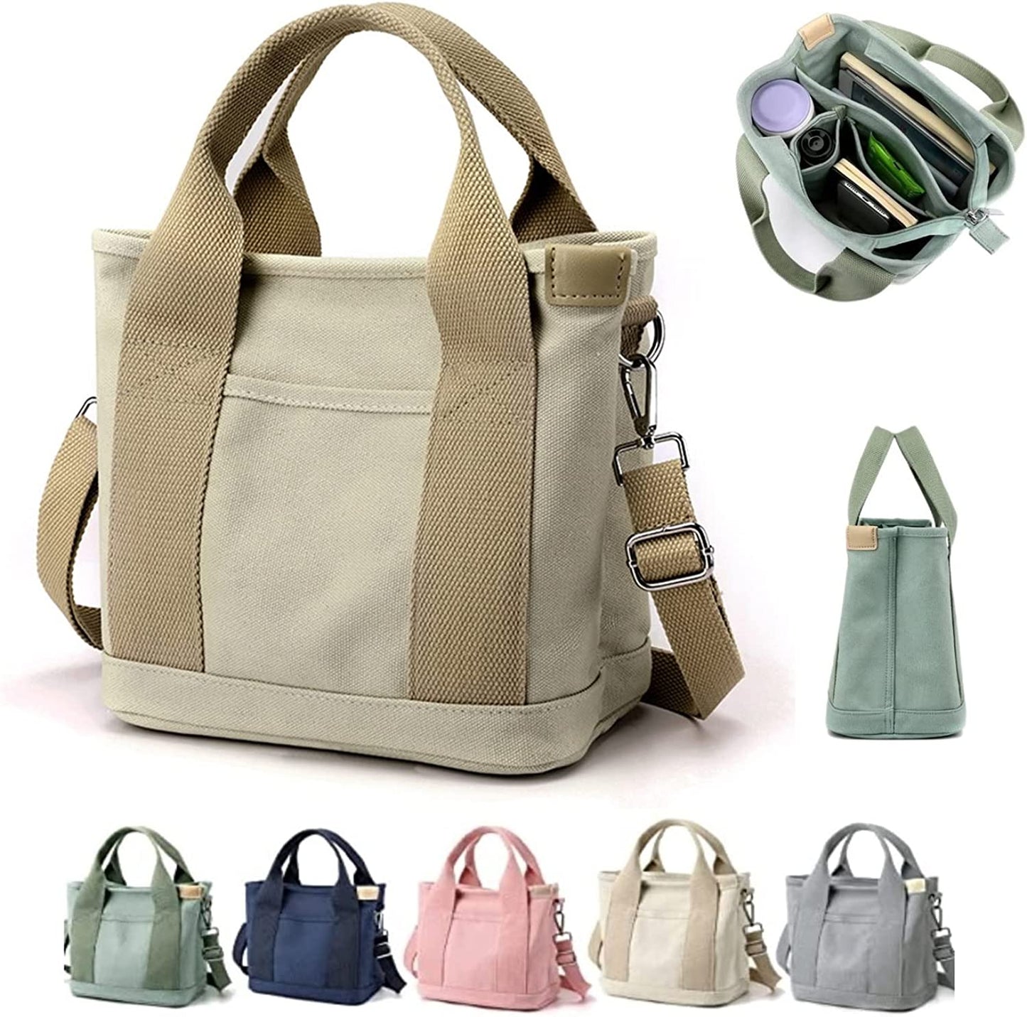 ♥️Women Simple Casual Canvas Tote Bag, Versatile Handbag For Travel and Work [2023 New Arrivals]