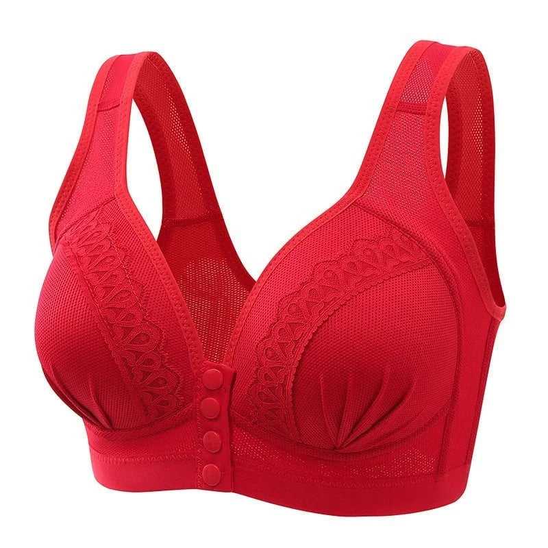 Buy 1 Get 2 Free - 2024 breathable cotton bra with front button