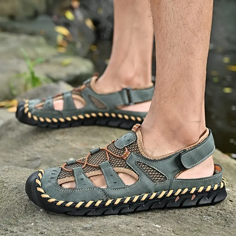 Orthopedic Men's Sports Sandals Closed Toe Water Shoes