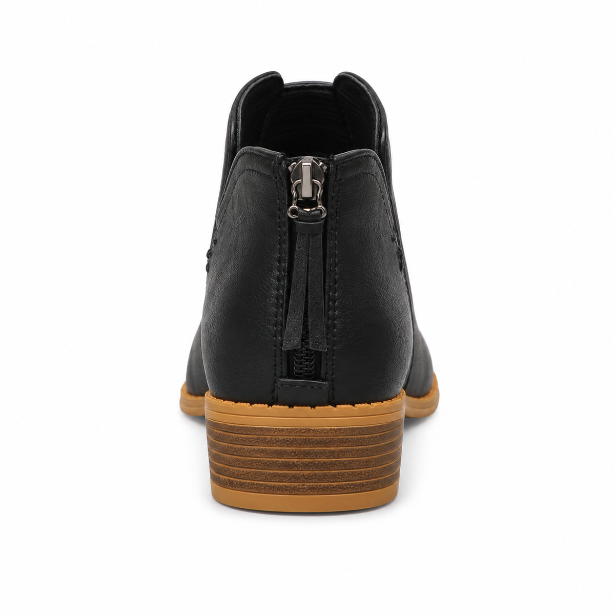 VStep™ Women’s Low-Heel Ankle Boots – Easy Zip & Everyday Style