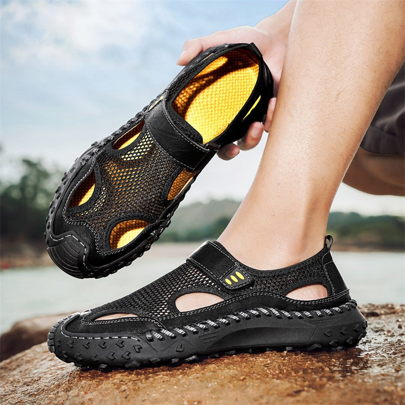 RelaxStep™ Men’s Orthopedic Slip-On Sandals – Breathable Comfort for Daily Walking