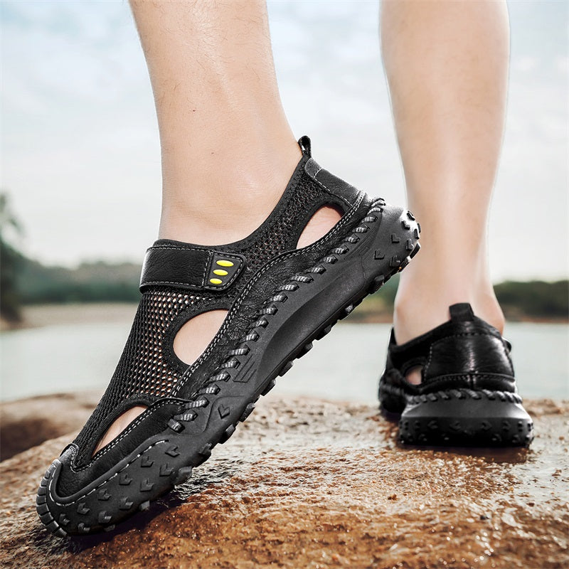 RelaxStep™ Men’s Orthopedic Slip-On Sandals – Breathable Comfort for Daily Walking