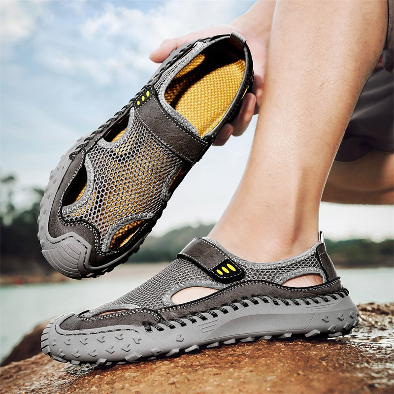 RelaxStep™ Men’s Orthopedic Slip-On Sandals – Breathable Comfort for Daily Walking