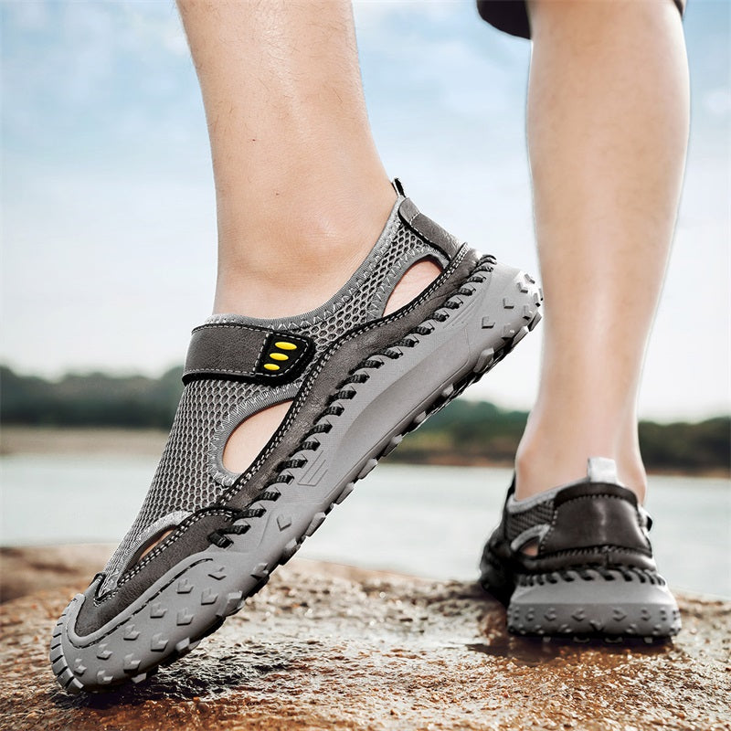 RelaxStep™ Men’s Orthopedic Slip-On Sandals – Breathable Comfort for Daily Walking