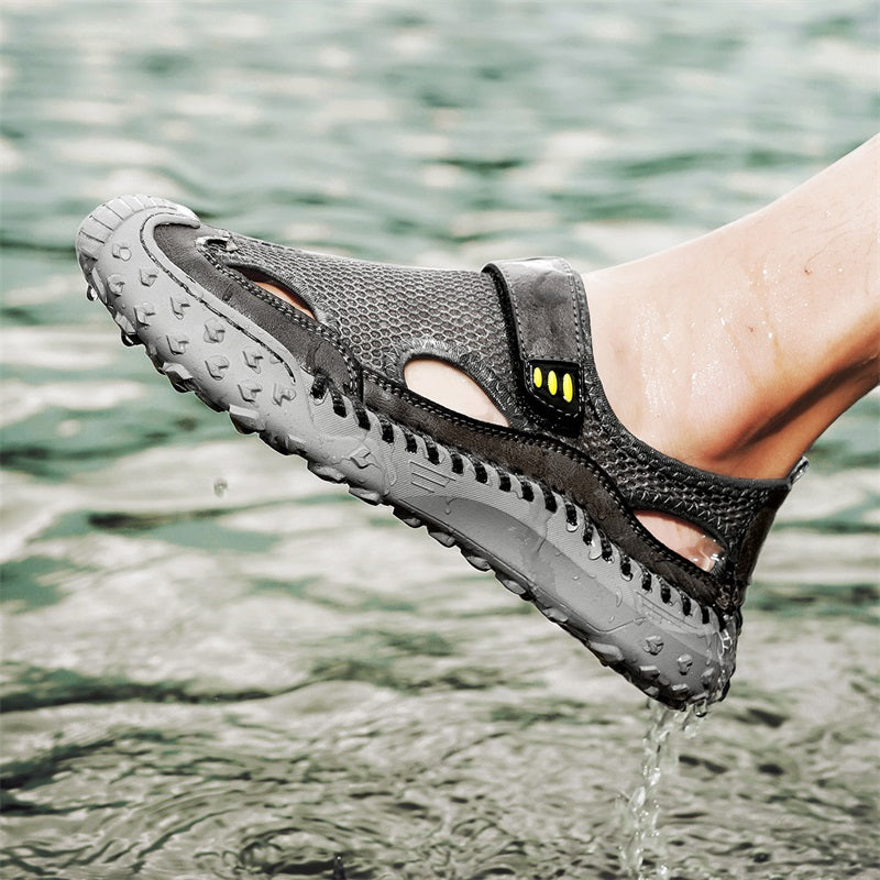 RelaxStep™ Men’s Orthopedic Slip-On Sandals – Breathable Comfort for Daily Walking