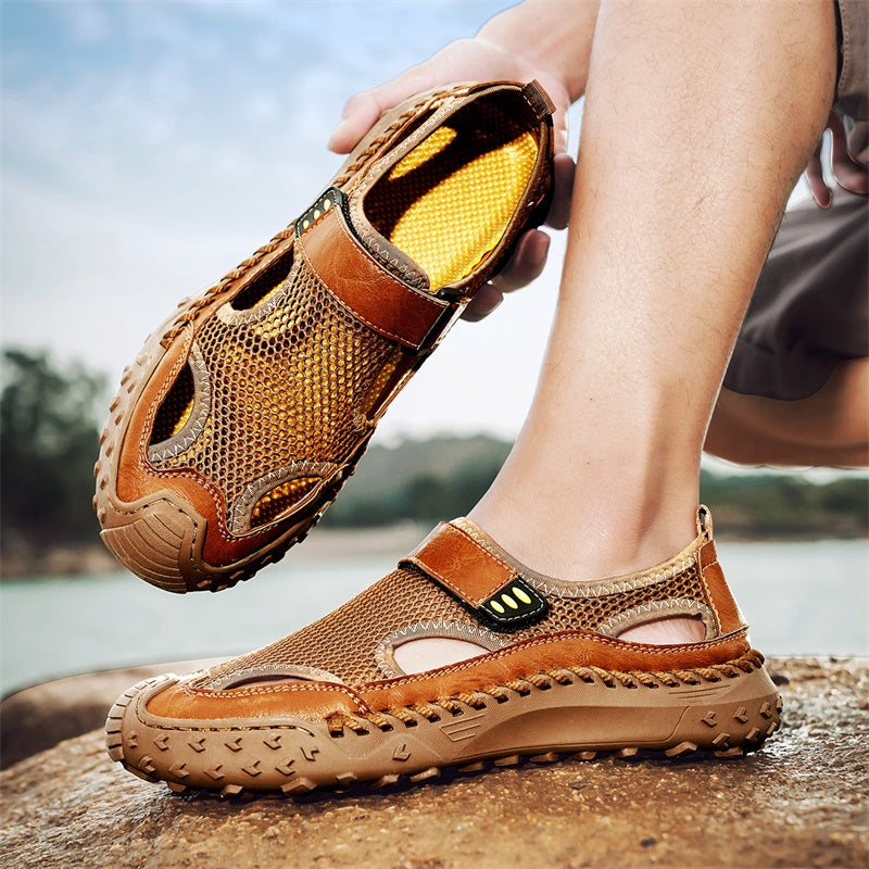 RelaxStep™ Men’s Orthopedic Slip-On Sandals – Breathable Comfort for Daily Walking