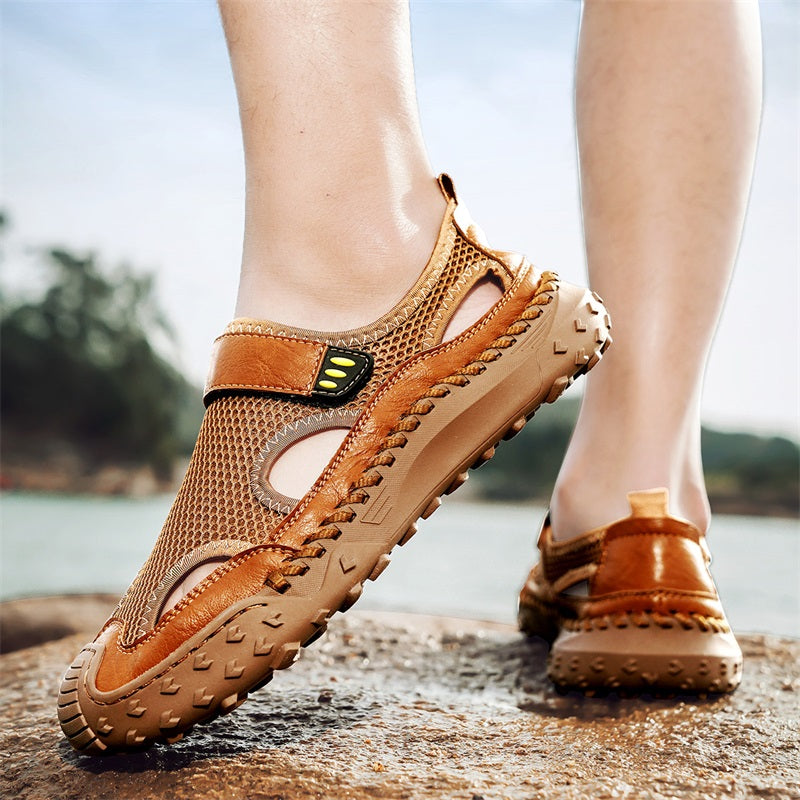 RelaxStep™ Men’s Orthopedic Slip-On Sandals – Breathable Comfort for Daily Walking