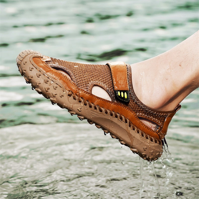 RelaxStep™ Men’s Orthopedic Slip-On Sandals – Breathable Comfort for Daily Walking