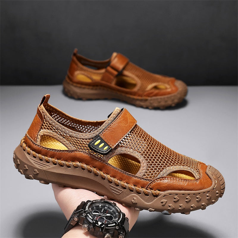 RelaxStep™ Men’s Orthopedic Slip-On Sandals – Breathable Comfort for Daily Walking