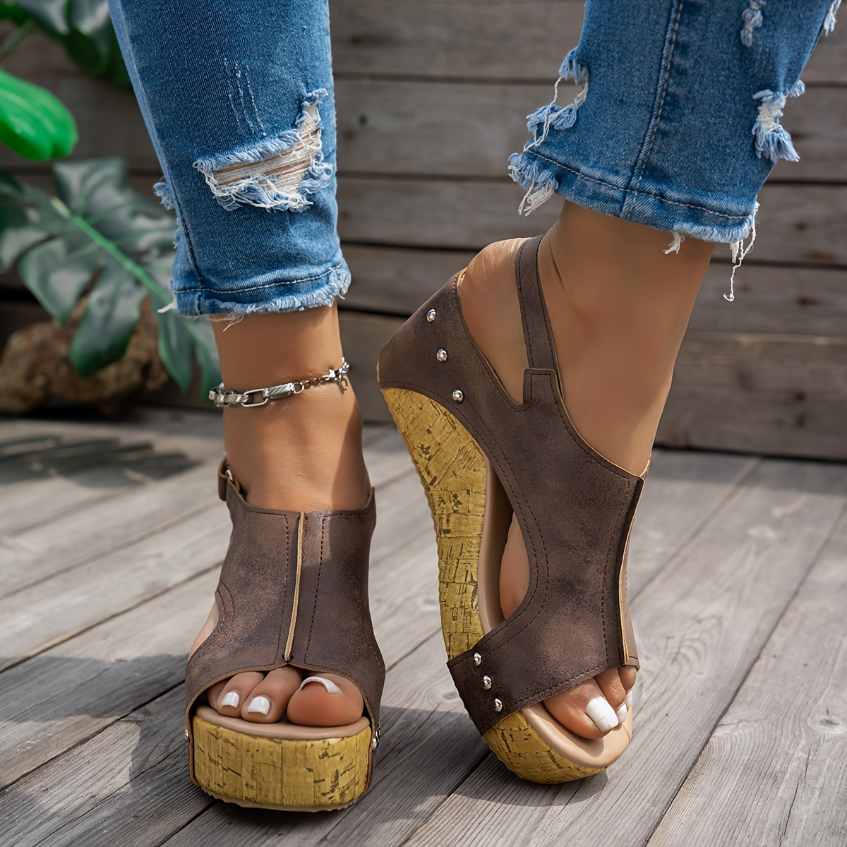 VintageEase™ Women's Comfort Wedge Sandals