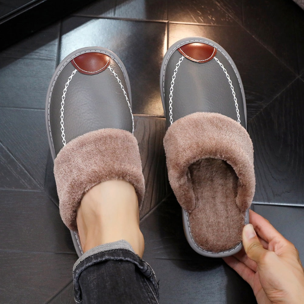 🔥 Men's Warm Arch Support Slippers – Non-Slip Comfort for Tired Feet