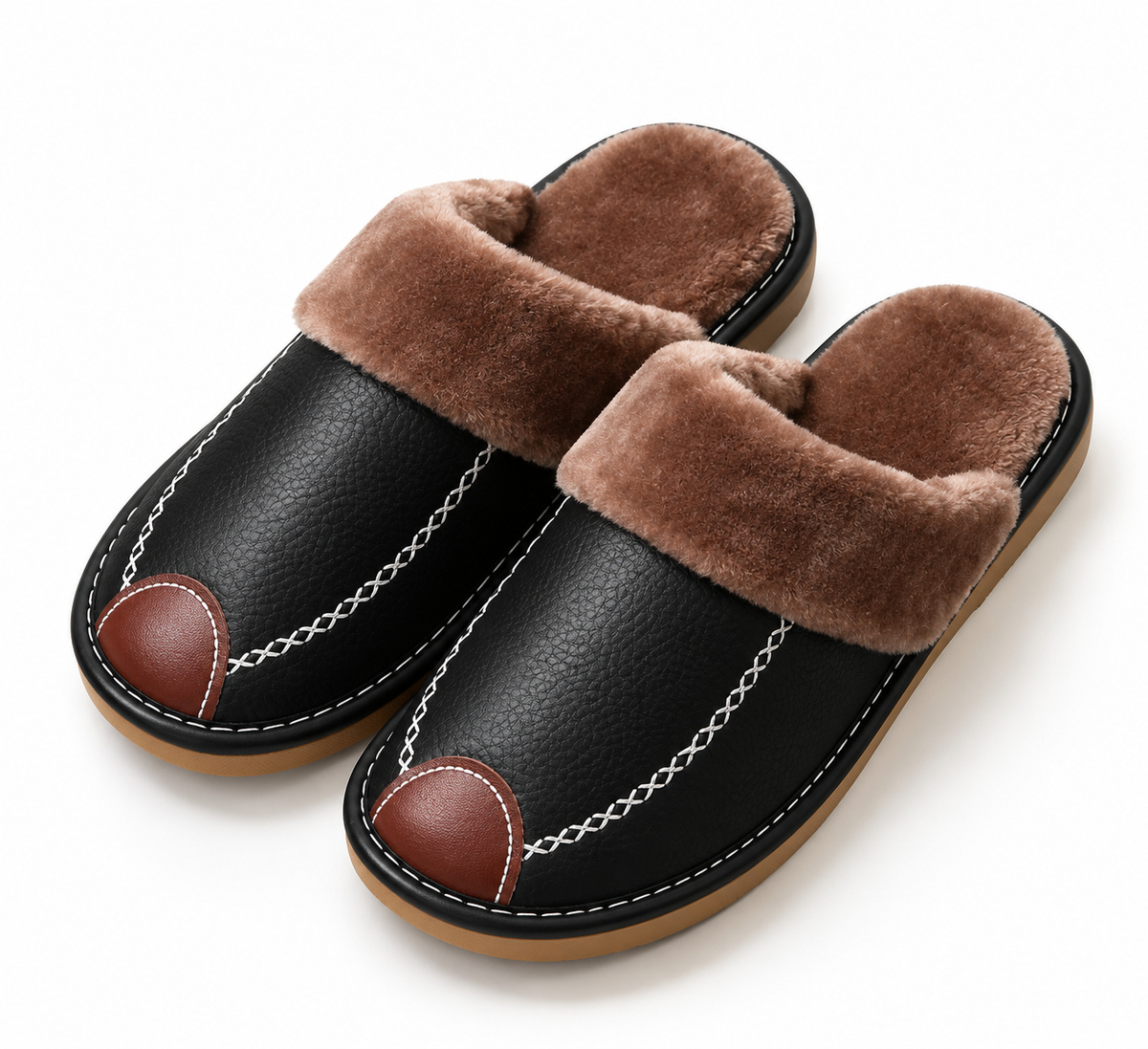 🔥 Men's Warm Arch Support Slippers – Non-Slip Comfort for Tired Feet