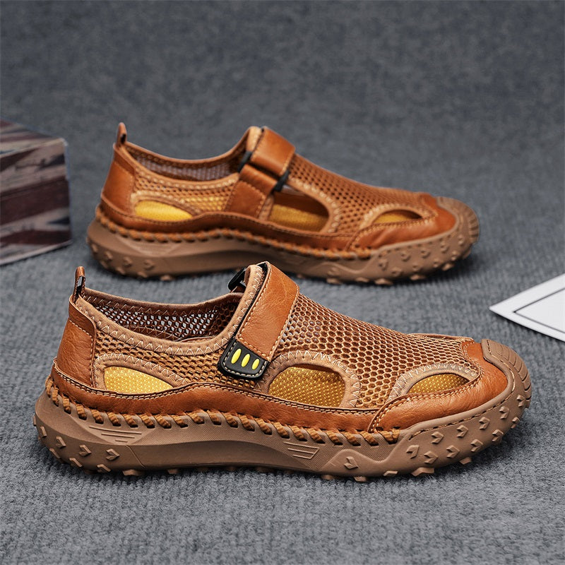 RelaxStep™ Men’s Orthopedic Slip-On Sandals – Breathable Comfort for Daily Walking
