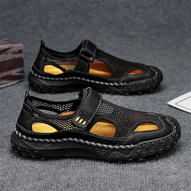 RelaxStep™ Men’s Orthopedic Slip-On Sandals – Breathable Comfort for Daily Walking