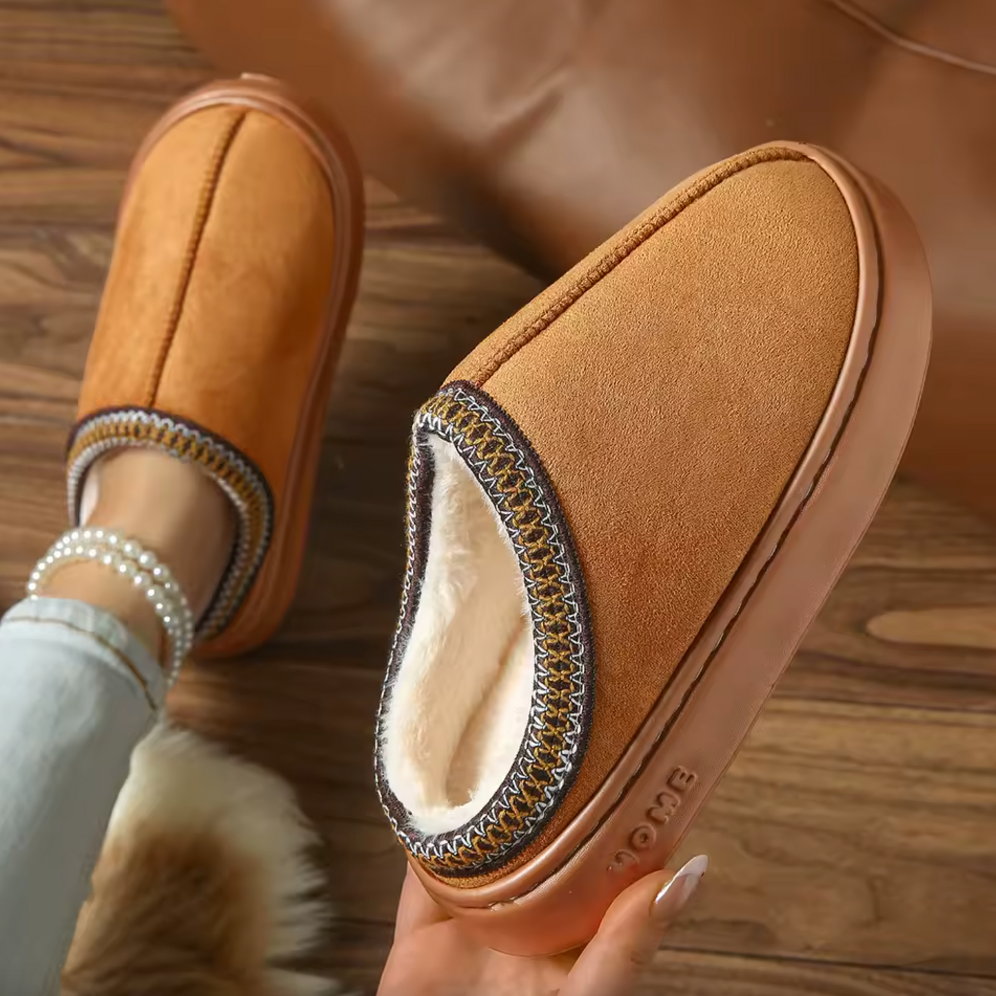 CozyStep™ Thick Sole Home Slippers – Plush Warmth & Non-Slip Comfort for Everyday Use