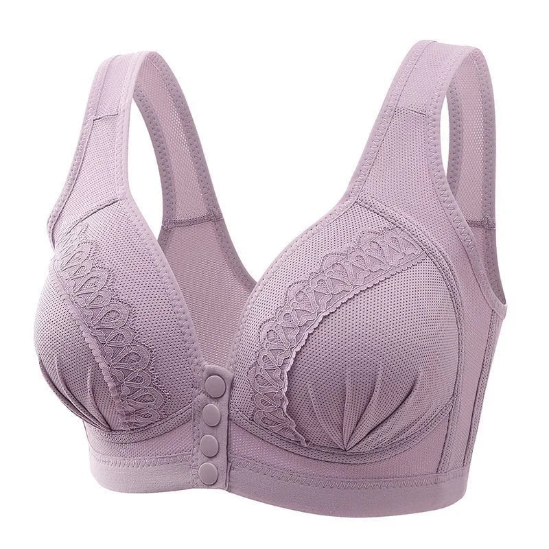 Buy 1 Get 2 Free - 2024 breathable cotton bra with front button