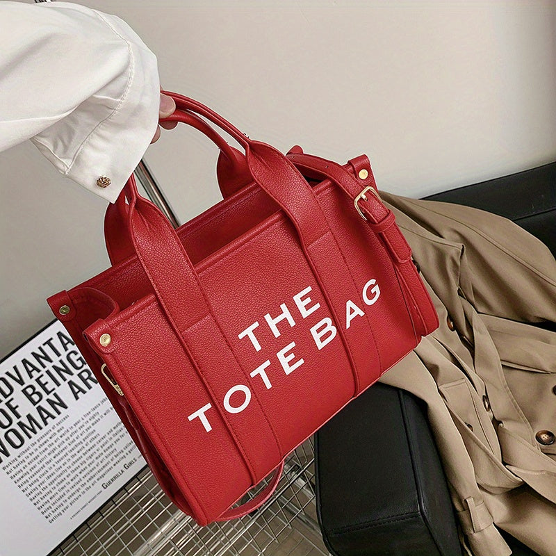 🔥 [2023 The Tote Bag] Women Trendy PU Leather Handbag, Top Casual Crossbody Bag