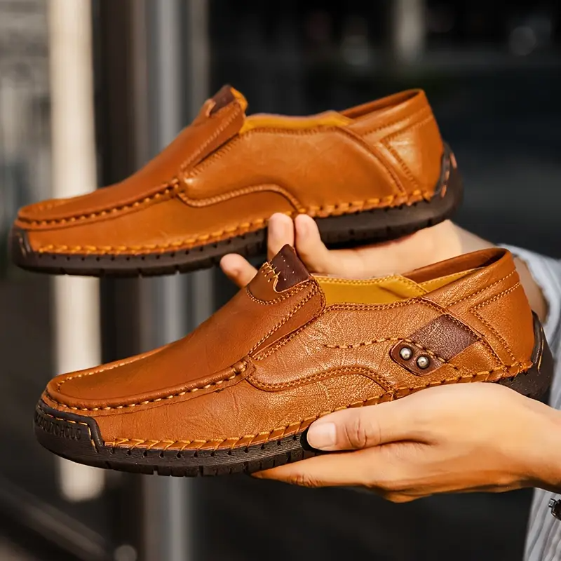 RelaxStep™ Orthopedic Leather Loafers – All-Day Comfort for Men Who Move