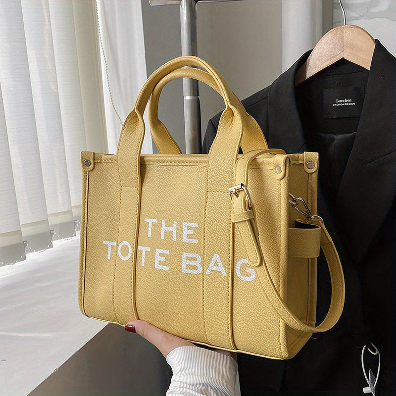 🔥 [2023 The Tote Bag] Women Trendy PU Leather Handbag, Top Casual Crossbody Bag