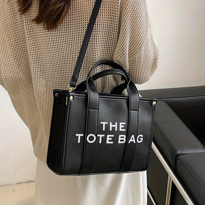 🔥 [2023 The Tote Bag] Women Trendy PU Leather Handbag, Top Casual Crossbody Bag