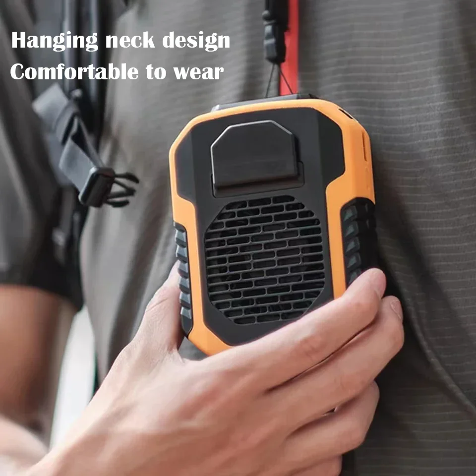 Early Summer Sale 49% Off🔥 2025 Smart AI Long-lasting Battery Powerful Portable Waist Clip Fan, Wearable Hanging Neck Fan