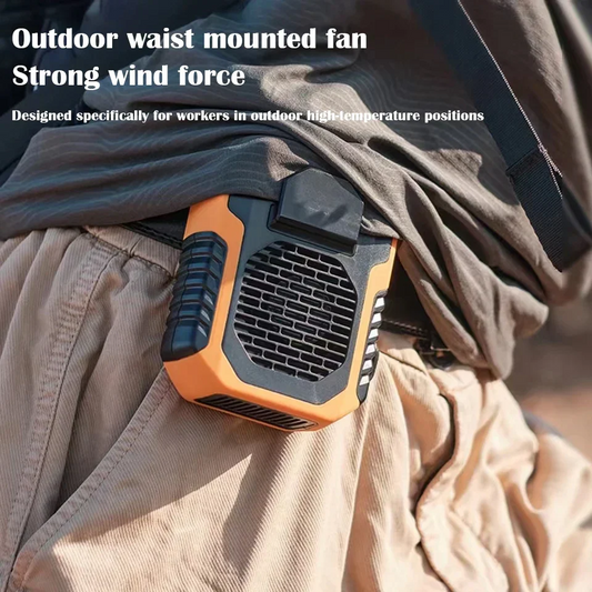 Early Summer Sale 49% Off🔥 2025 Smart AI Long-lasting Battery Powerful Portable Waist Clip Fan, Wearable Hanging Neck Fan