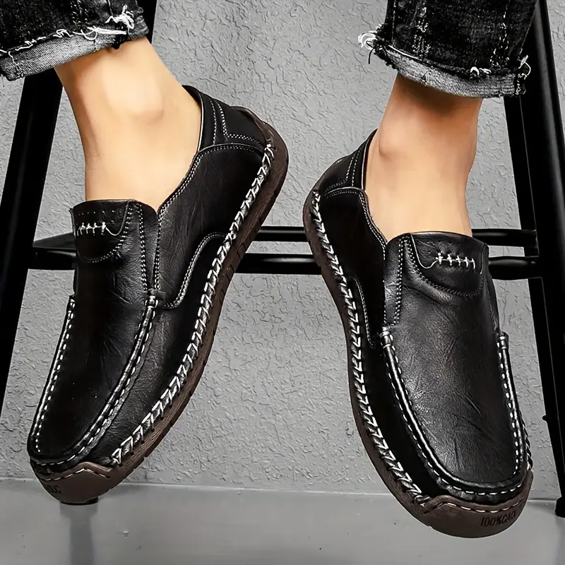 RelaxStep™ Orthopedic Leather Loafers – All-Day Comfort for Men Who Move