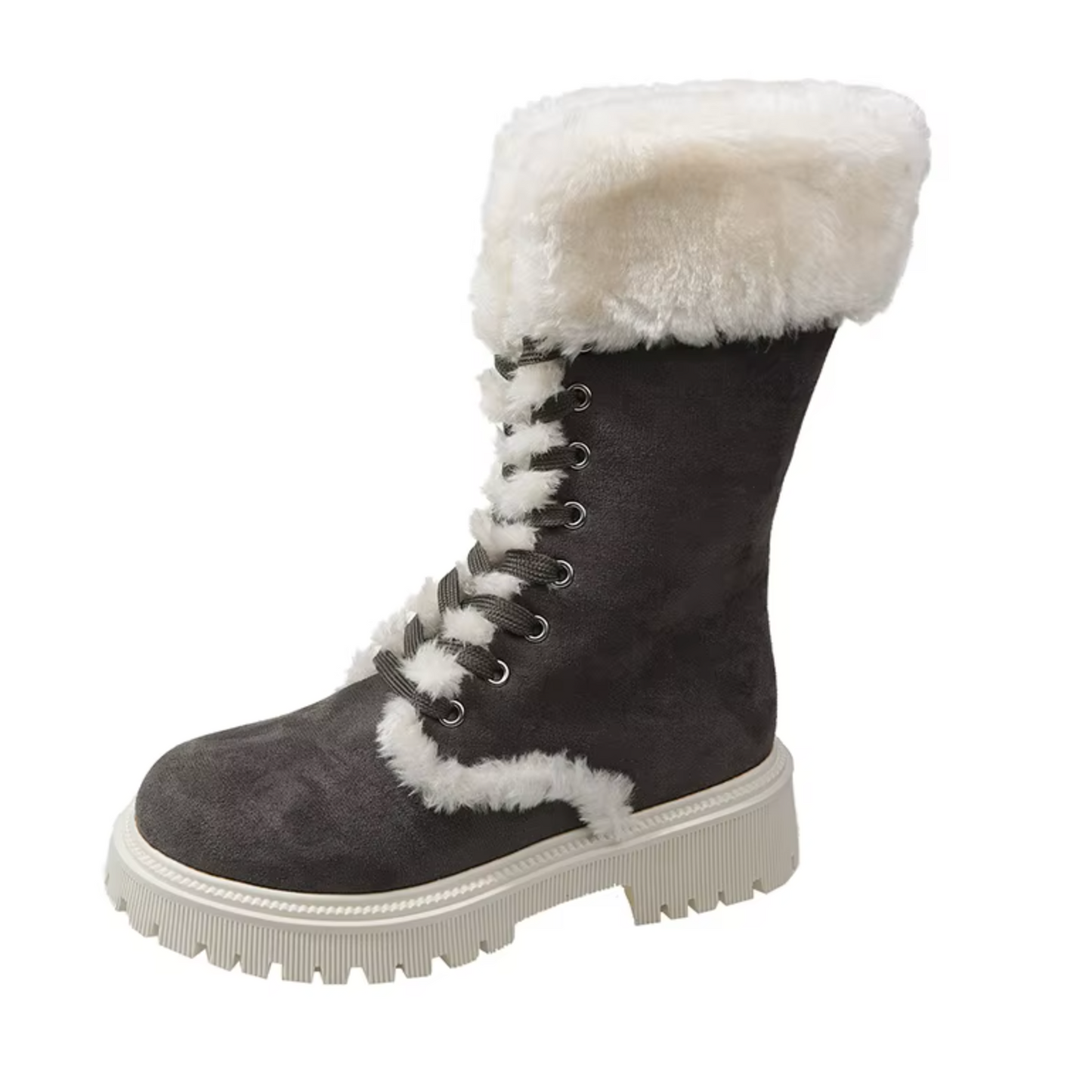 SafeStep™ Women’s Non-Slip Mid-Calf Cotton Boots – Warm, Supportive, Everyday Wear