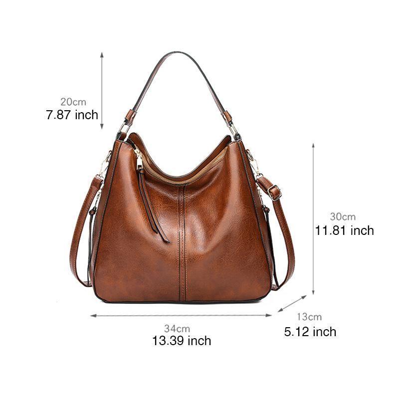 Luxury Leather Hobo Handbag [Special Gift for Limited time]